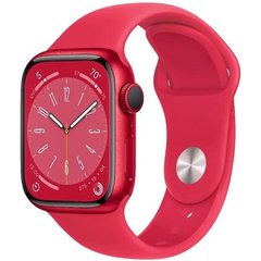 Смарт-годинник Apple Watch Series 8 GPS 45mm Product Red Aluminum Case w. Product Red S. Band M/L (MNUU3)