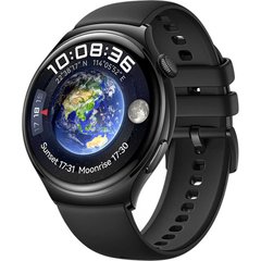 Смарт-часы HUAWEI WATCH 4 BLACK FLUOROELASTOMER STRAP (55020 AMN)