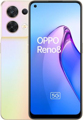 Смартфон OPPO Reno8 5G 8/256GB Shimmer Gold (Global EU)