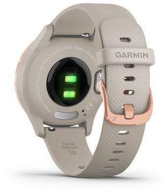 Смарт-годинник Garmin Vivomove 3s Rose Gold Stainless Steel Bezel w. Light Sand and Silicone B. (010-02238-02)