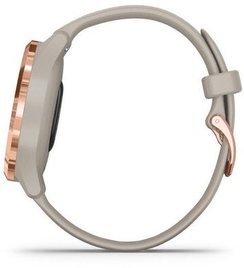 Смарт-часы Garmin Vivomove 3s Rose Gold Stainless Steel Bezel w. Light Sand and Silicone B. (010-02238-02)