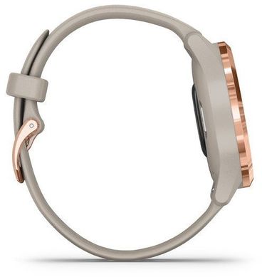 Смарт-годинник Garmin Vivomove 3s Rose Gold Stainless Steel Bezel w. Light Sand and Silicone B. (010-02238-02)