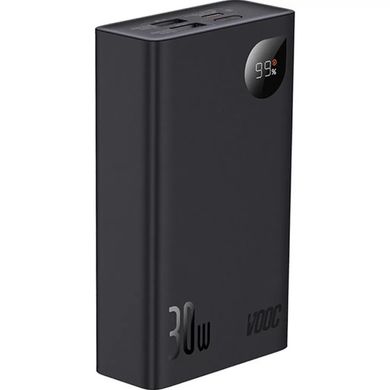 Зовнішній акумулятор (павербанк) Baseus Adaman 2 Metal Digital Display 20000mAh 30W Black (PPAD050001 PPAD050101)