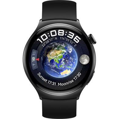 Смарт-часы HUAWEI WATCH 4 BLACK FLUOROELASTOMER STRAP (55020 AMN)