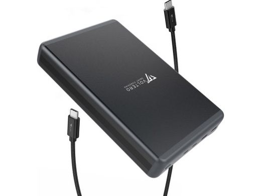 Зовнішній акумулятор (павербанк) Voltero Power Bank 50000mAh S50 PD 100W PD 3.0 PPS USB-C Black for MacBook (8720828063200 6090537940980)