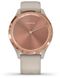 Смарт-часы Garmin Vivomove 3s Rose Gold Stainless Steel Bezel w. Light Sand and Silicone B. (010-02238-02) - 6