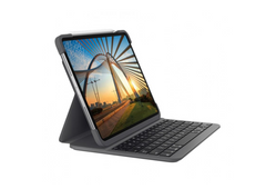 Чехол-клавиатура для планшета Logitech Slim Folio Case with Integrated Bluetooth Keyboard Carbon Black iPad Pro 12.9 2020/2018 (920-009710)