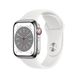 Смарт-часы Apple Watch Series 8 GPS 41mm Starlight Aluminum Case with Starlight Sport Band (MNP63, MNU93) - 1