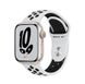 Смарт-годинник Apple Watch Nike Series 7 GPS 41mm Starlight Aluminum Case w. Pure Platinum/Black Nik - 1