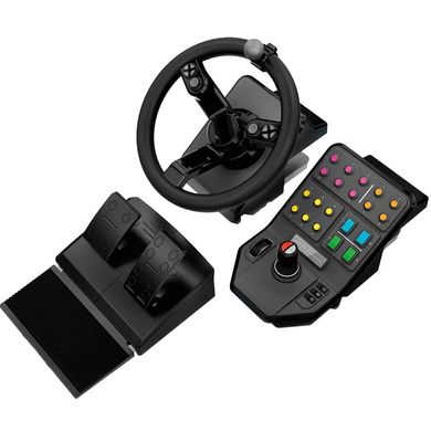 Комплект (кермо, педалі), панель приладів Logitech G Heavy Equipment Bundle Farm Sim Controller (945-000062)