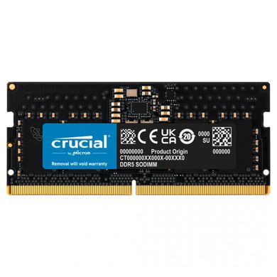 Память для ноутбуков Crucial 8 GB SO-DIMM DDR5 4800 MHz (CT8G48C40S5)