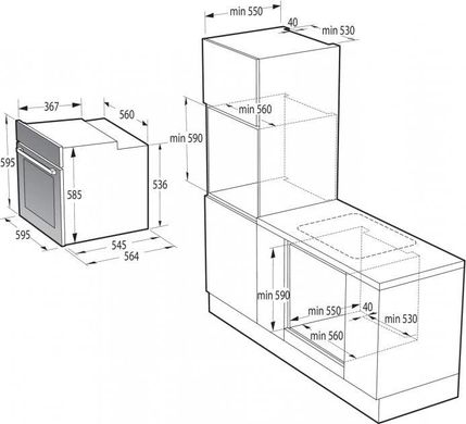 Духовка електрична Gorenje BOS67372CLI