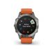 Спортивний годинник Garmin Fenix 6 Pro Sapphire Titanium with Ember Orange Band (010-02158-14/15) - 2