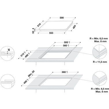 Варильна поверхня електрична Whirlpool SMC 604 F/NE