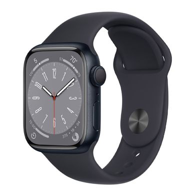 Смарт-годинник Apple Watch Series 8 GPS 41mm Midnight Aluminum Case w. Midnight Sport Band - Size S/