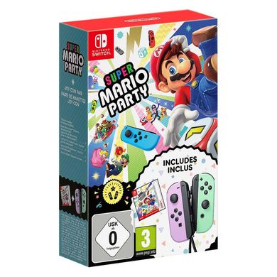 Гра для Nintendo Switch Super Mario Party + Joy-Con Controller Pastel Purple/Pastel Green Nintendo S