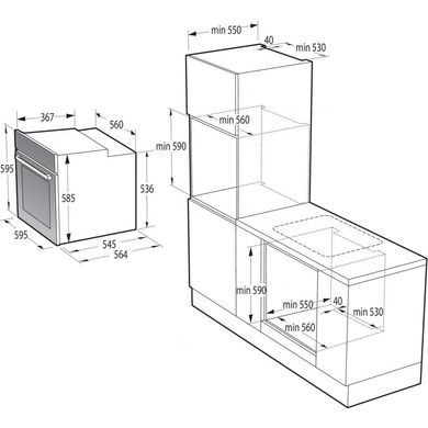 Духовка електрична Gorenje BPSA6747DGWI