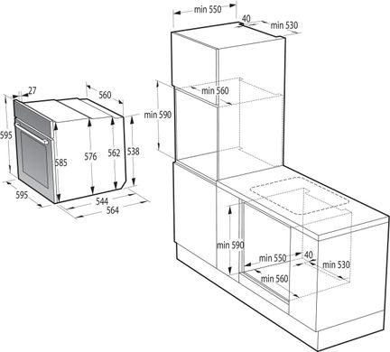 Духова шафа електрична Gorenje BPS6737E04DBG