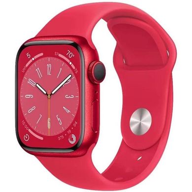 Смарт-часы Apple Watch Series 8 GPS 45mmчасы Apple Watch Series 8 GPS 45mm PRODUCT RED Aluminum Case w. PRODUCT RED S. Band - S/M (MNUR3)