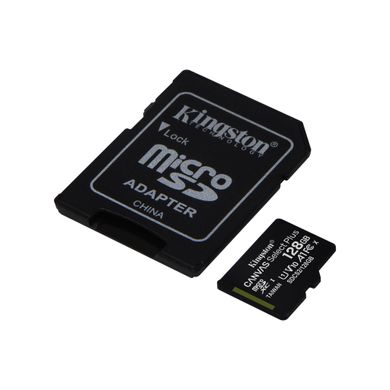Карта памяти Kingston 128 GB microSDXC Class 10 UHS-I Canvas Select Plus + SD Adapter SDCS2/128GB