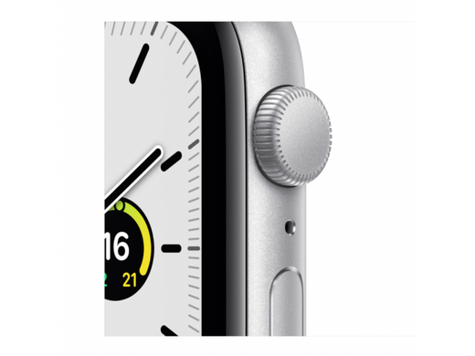 Смарт-часы Apple Watch SE GPS 44mm Silver Aluminum Case w. White Sport B. (MYDQ2)
