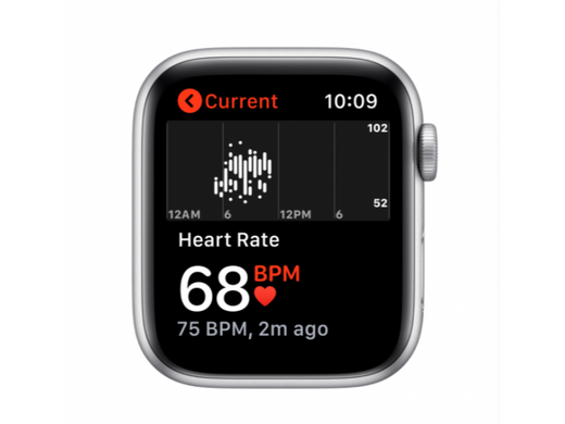Смарт-годинник Apple Watch SE GPS 44mm Silver Aluminum Case w. White Sport B. (MYDQ2)