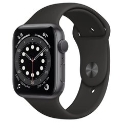 Смарт-годинник Apple Watch Series 6 GPS 44mm Space Gray Aluminum Case w. Black Sport B. (M00H3)