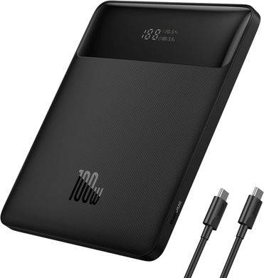 Внешний аккумулятор (павербанк) Baseus Blade Digital Display 20000 mAh PD 100W Black (PPDGL-01, PPBLD100-S)