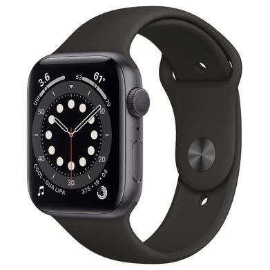 Умные часы Apple Watch Series 6 GPS 44mm Space Gray Aluminum Case w. Black Sport B. (M00H3)
