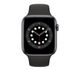 Умные часы Apple Watch Series 6 GPS 44mm Space Gray Aluminum Case w. Black Sport B. (M00H3) - 2