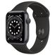 Смарт-годинник Apple Watch Series 6 GPS 44mm Space Gray Aluminum Case w. Black Sport B. (M00H3) - 1