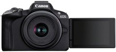 Бездзеркальний фотоапарат Canon EOS R50 kit RF-S 18-45mm IS STM Black (5811C033)
