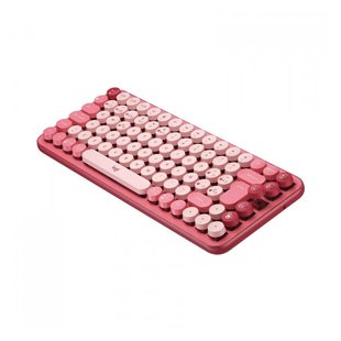 Клавіатура Logitech POP Keys Wireless Mechanical Keyboard UA Rose (920-010737)