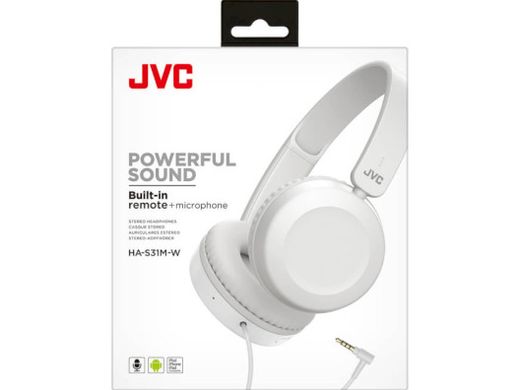 Наушники с микрофоном JVC HA-S31M White (HA-S31M-W-EX)