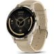 Смарт-годинник Garmin Venu 3S Soft Gold S. Steel Bezel w. French Gray Case and Leather Band (010-02785-55) - 4