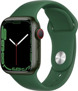 Смарт-часы Apple Watch Series 7 (GPS + Cellular) 41mm Green Aluminum Case with Clover Sport Band - Green