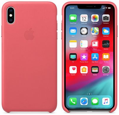 Чехол для смартфона Apple iPhone XS Max Leather Case - Peony Pink (MTEX2)