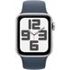 Смарт-годинник Apple Watch SE 2 GPS 44mm Silver Aluminium Case with Storm Blue Sport Band S/M (MREC3) - 1