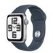 Смарт-годинник Apple Watch SE 2 GPS 44mm Silver Aluminium Case with Storm Blue Sport Band S/M (MREC3) - 3