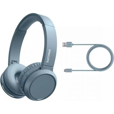 Наушники с микрофоном Philips TAH4205 Over-Ear Wireless Blue TAH4205BL