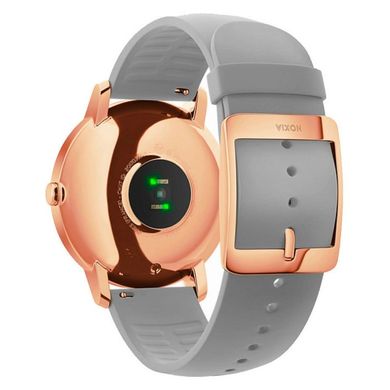 Смарт-часи Withings Steel HR 36mm White/Rose Gold with Grey Silicone Band (HWA03b-36white-RG-S.Grey)