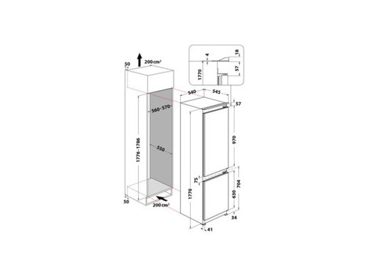 Холодильник с морозильной камерой Whirlpool ART 65011