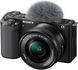 Компактний фотоапарат зі змінним об'єктивом Sony ZV-E10 kit (16-50mm) Black (ILCZVE10LB.CEC) - 3