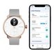 Смарт-часи Withings Steel HR 36mm White/Rose Gold with Grey Silicone Band (HWA03b-36white-RG-S.Grey) - 5
