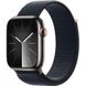 Смарт-годинник Apple Watch Series 9 GPS + Cellular 45mm Graphite S. Steel Case w. Midnight S. Loop (MRQN3+MT593) - 3