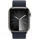 Смарт-часы Apple Watch Series 9 GPS + Cellular 45mm Graphite S. Steel Case w. Midnight S. Loop (MRQN3+MT593) - 1