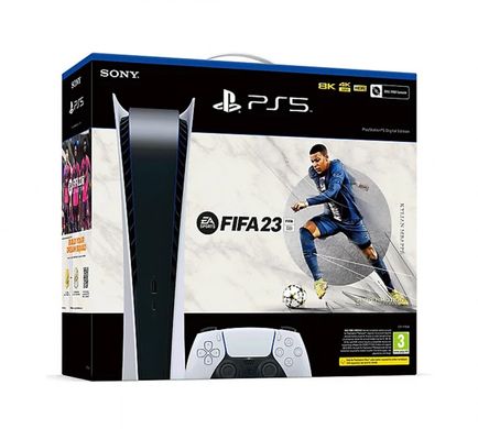 Стационарная игровая приставка Sony PlayStation 5 Digital Edition 825 GB EA SPORTS FIFA 23 Bundle