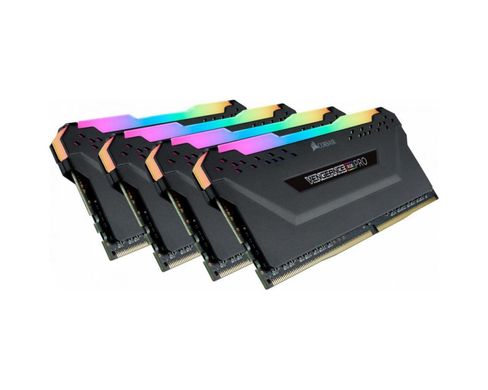 Пам'ять для настільних комп'ютерів Corsair 32 GB (4x8GB) DDR4 3600 MHz Vengeance RGB Pro Black (CMW3