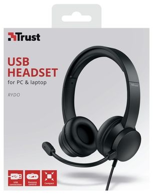 Комп'ютерна гарнітура Trust Rydo On-Ear USB Black (24133)