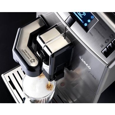 Автоматична кавоварка Saeco Lirika One Touch Cappuccino (RI9851/01)+ засіб для чищення SAECO 250ml